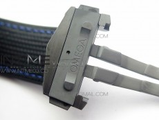 Planet Ocean 45.5mm Deep Black Real Ceramic (Blue) VSF 1:1 Best Edition on Black Nylon Strap A8906 Super Clone