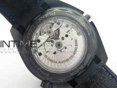 Planet Ocean 45.5mm Deep Black Real Ceramic (Blue) VSF 1:1 Best Edition on Black Nylon Strap A8906 Super Clone