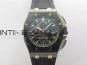 Royal Oak Offshore 44mm Real Ceramic RSF 1:1 Best Edition Black Dial RG Markers on Rubber Strap A3126