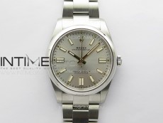 Oyster Perpetual 41mm 124300 SS APSF 1:1 Best Edition Silver Dial on SS Bracelet A2824