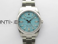 Oyster Perpetual 41mm 124300 SS APSF 1:1 Best Edition Tiffany Blue Dial on SS Bracelet A2824