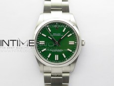 Oyster Perpetual 41mm 124300 SS APSF 1:1 Best Edition Green Dial on SS Bracelet A2824