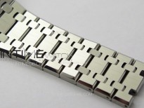 Royal Oak 41mm 15500 SS ZF 1:1 Best Edition Gray Textured Dial on SS Bracelet A4302 Super Clone