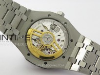Royal Oak 41mm 15500 SS ZF 1:1 Best Edition Gray Textured Dial on SS Bracelet A4302 Super Clone