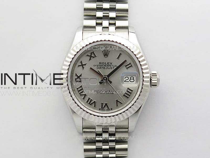 Datejust 28mm 279179 SS APSF Best Edition Silver Dial Roman Markers on SS Jubilee Bracelet NH05