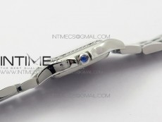 Panthère Secrete Ladies 22mm Diamond Bezel SS GF 1:1 Best Edition White Dial on SS Bracelet Ronda Quartz