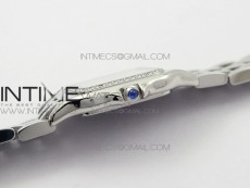 Panthère Secrete Ladies 27mm Diamond Bezel SS GF 1:1 Best Edition White Dial on SS Bracelet Ronda Quartz