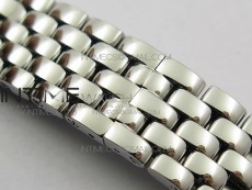 Panthère Secrete Ladies 27mm Diamond Bezel SS GF 1:1 Best Edition White Dial on SS Bracelet Ronda Quartz