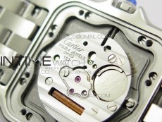 Panthère Secrete Ladies 27mm Diamond Bezel SS GF 1:1 Best Edition White Dial on SS Bracelet Ronda Quartz