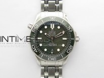 Seamaster Diver 300M ZF 1:1 Best Edition Green Ceramic Green Dial on SS Bracelet A8800