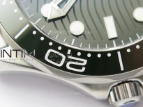 Seamaster Diver 300M ZF 1:1 Best Edition Green Ceramic Green Dial on SS Bracelet A8800