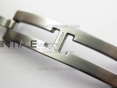 Tank Francaise Ladies 25mm SS 8848F 1:1 Best Edition White Dial Diamond Markers on SS Bracelet Ronda Quartz