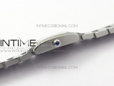 Tank Francaise Ladies 25mm SS 8848F 1:1 Best Edition White Dial on SS Bracelet Ronda Quartz