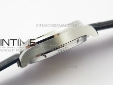Portuguese Flying Tourbillon SS Gray Dial 2 Sub Dials on Black Leather Strap