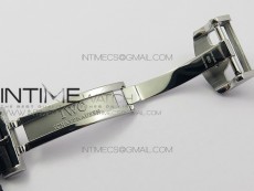 Portuguese Flying Tourbillon SS Gray Dial 2 Sub Dials on Black Leather Strap