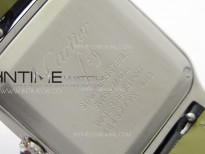 Santos Dumont 27.5mm IWSF Best Edition Silver Dial on Black Leather Strap Quartz
