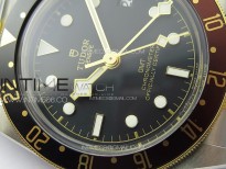 Black Bay GMT S&G Black/Brown Bezel ZF 1:1 Best Edition on SS/YG Bracelet A2836