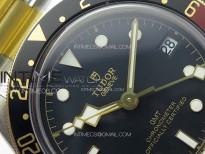 Black Bay GMT S&G Black/Brown Bezel ZF 1:1 Best Edition on SS/YG Bracelet A2836