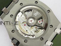Royal Oak Offshore Diver 15720 IPF 1:1 Best Edition Green Dial on Green Rubber Strap A4308