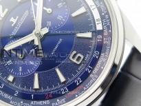 Polaris Chrono SS HKF Best Edition Blue Dial on Blue Leather Strap A752A