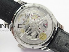 Portuguese Real PR Real Annual Calendar IW5035 ZF 1:1 Best Edition White Dial Silver Markers on Black Leather Strap A52850