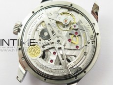 Portuguese Real PR Real Annual Calendar IW5035 ZF 1:1 Best Edition White Dial Silver Markers on Black Leather Strap A52850