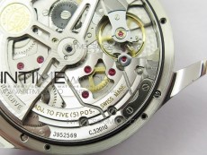 Portuguese Real PR Real Annual Calendar IW5035 ZF 1:1 Best Edition White Dial Silver Markers on Black Leather Strap A52850