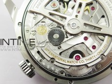 Portuguese Real PR Real Annual Calendar IW5035 ZF 1:1 Best Edition White Dial Silver Markers on Black Leather Strap A52850