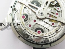 Portuguese Real PR Real Annual Calendar IW5035 ZF 1:1 Best Edition White Dial Silver Markers on Black Leather Strap A52850