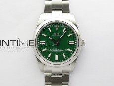 Oyster Perpetual 41mm 124300 904L Steel UBF 1:1 Best Edition Green Dial on SS Bracelet VR3230