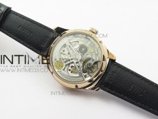 Portuguese Real PR Real Annual Calendar IW503501 RG ZF 1:1 Best Edition White Dial on Brown Leather Strap A52850