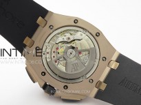 Royal Oak Offshore 44mm RG Ceramic Bezel APF 1:1 Best Edition Gray Dial on Rubber Strap A3126