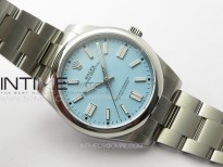 Oyster Perpetual 41mm 124300 904L Steel GMF 1:1 Best Edition Tiffany Blue Dial on SS Bracelet VR3230 V2