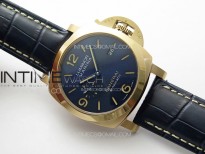 PAM1112 RG TTF 1:1 Best Edition on Blue Leather Strap P9010