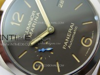PAM1351 Ti TTF 1:1 Best Edition on Brown Leather Strap P9010