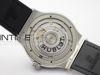 Classic Fusion 42mm SS APSF 1:1 Best Edition White Dial On Gummy Strap A2892