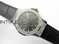 Classic Fusion 42mm SS APSF 1:1 Best Edition Gray Dial On Gummy Strap A2892