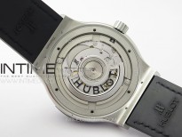 Classic Fusion 42mm SS APSF 1:1 Best Edition Gray Dial On Gummy Strap A2892