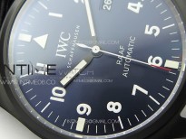 Pilot's Watch RAAF Black Ceramic M+F 1:1 Best Edition on Blue Nylon Strap A2892