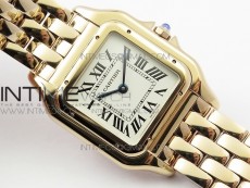 Panthère Secrete Ladies 27mm RG 8848F 1:1 Best Edition White Dial on RG Bracelet Ronda Quartz
