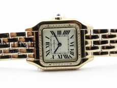 Panthère Secrete Ladies 27mm Diamond Bezel RG 8848F 1:1 Best Edition White Dial on RG Bracelet Ronda Quartz