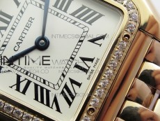 Panthère Secrete Ladies 27mm Diamond Bezel RG 8848F 1:1 Best Edition White Dial on RG Bracelet Ronda Quartz
