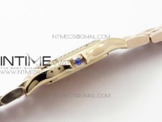 Panthère Secrete Ladies 27mm Diamond Bezel RG 8848F 1:1 Best Edition White Dial on RG Bracelet Ronda Quartz