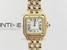 Panthère Secrete Ladies 22mm RG 8848F 1:1 Best Edition White Dial on RG Bracelet Ronda Quartz