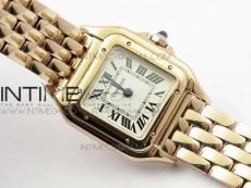 Panthère Secrete Ladies 22mm RG 8848F 1:1 Best Edition White Dial on RG Bracelet Ronda Quartz