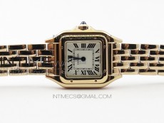 Panthère Secrete Ladies 22mm RG 8848F 1:1 Best Edition White Dial on RG Bracelet Ronda Quartz