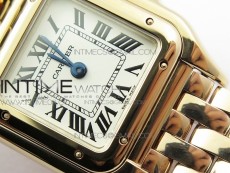 Panthère Secrete Ladies 22mm RG 8848F 1:1 Best Edition White Dial on RG Bracelet Ronda Quartz