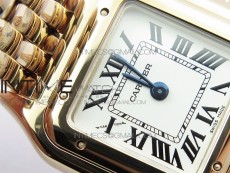 Panthère Secrete Ladies 22mm RG 8848F 1:1 Best Edition White Dial on RG Bracelet Ronda Quartz