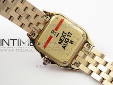 Panthère Secrete Ladies 22mm RG 8848F 1:1 Best Edition White Dial on RG Bracelet Ronda Quartz