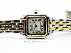 Panthère Secrete Ladies 22mm SS/YG 8848F 1:1 Best Edition White Dial on SS/YG Bracelet Ronda Quartz